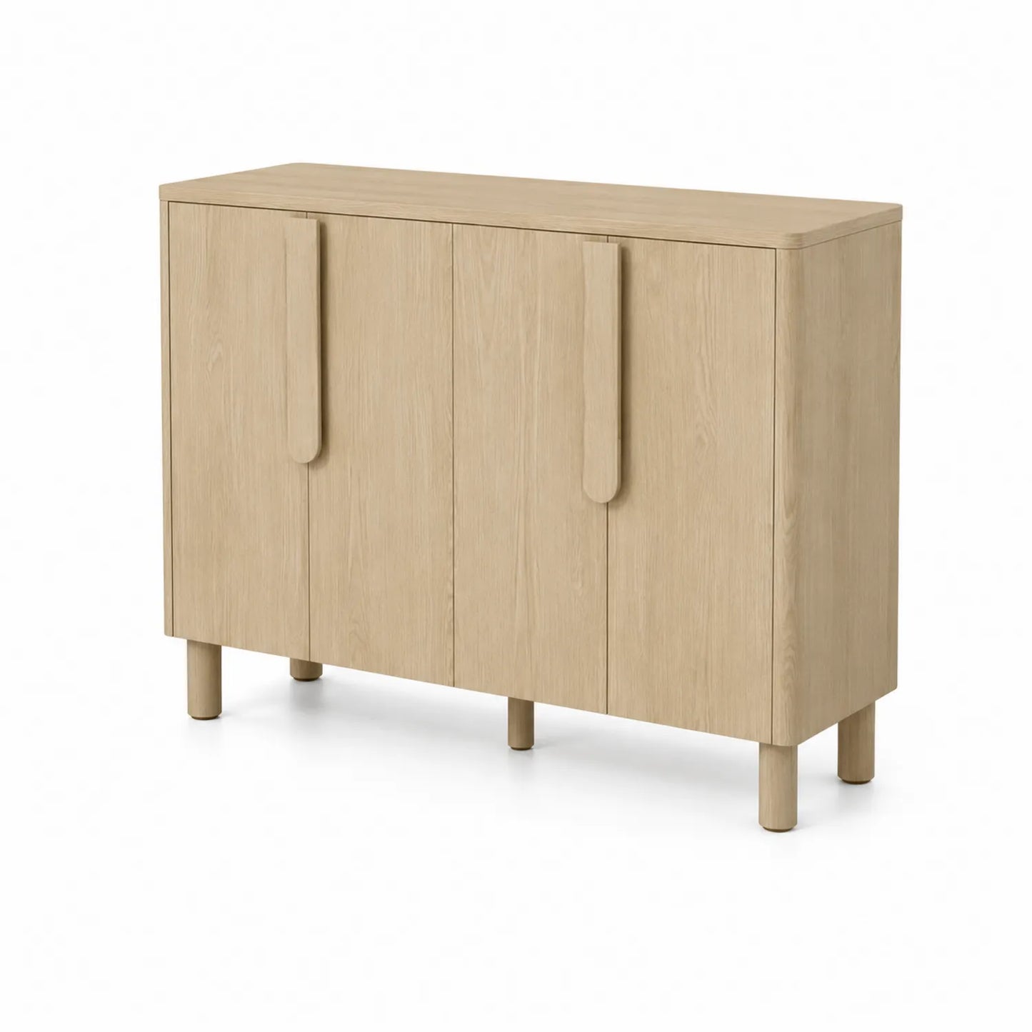 Sideboard aus Eichenfurnier mit 3 Türen 120x40x75cm