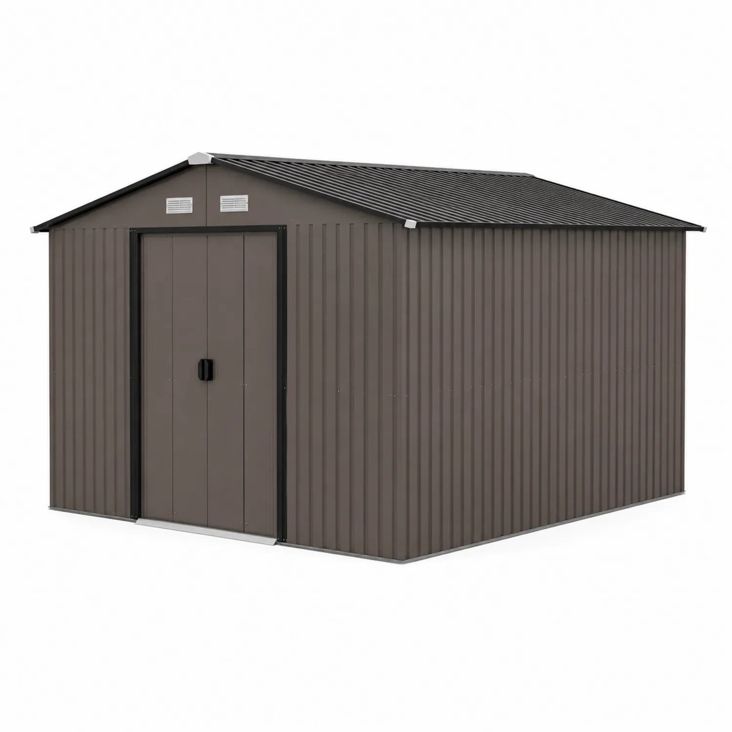 Metall Gartenhaus Braun 213x191x169 cm