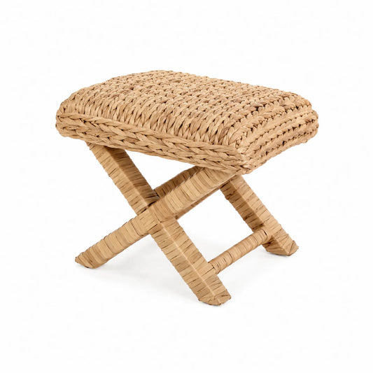 Hocker aus Naturrattan 45 cm