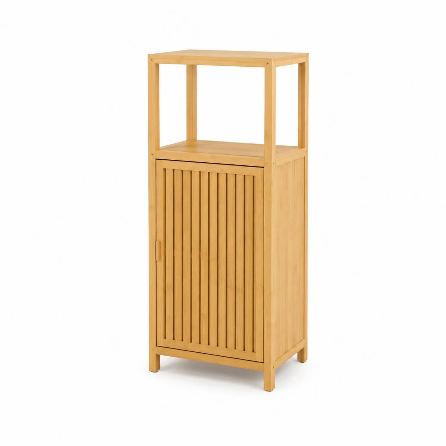 Bambusregal mit Schranktür 40x30x90cm